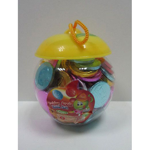 Bubble Gum Coin Apple Jar