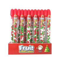 Plastic Candy Cane with Fruit Chew