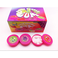 Bubble Gum with Sour Powder