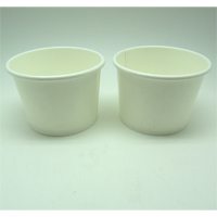Printed 12oz Soup Cup Short(2 sides PE)(9.8cm Top*8.1cm Bottom*7cm H)