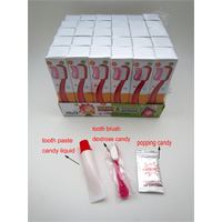 Tooth Paste & Toothbrush with Popping Candy