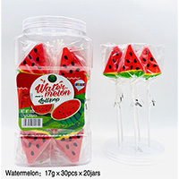 Watermelon Lollipop in Jar