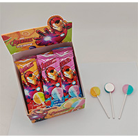 Double Colored Crystal with Dextrose Lollipop